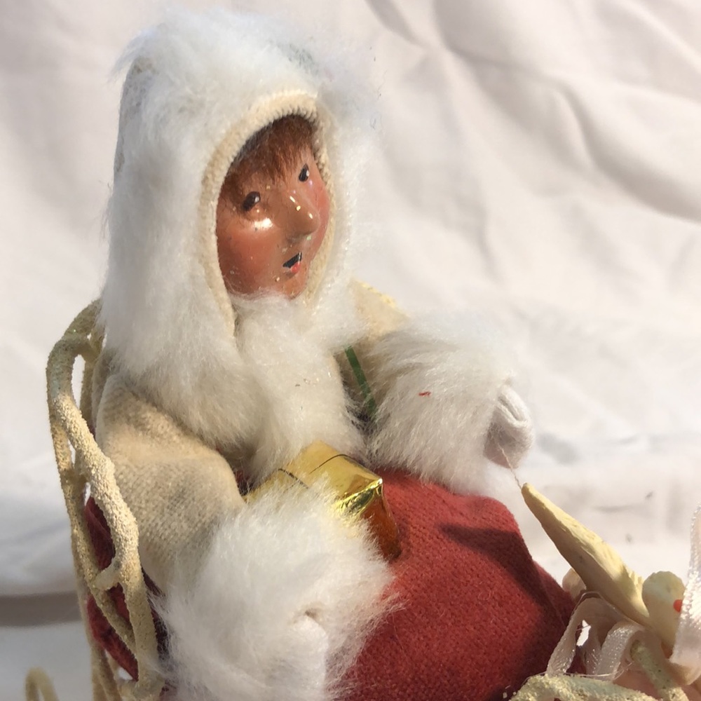 Byers’ Choice Ltd. Child in sleigh. 5.5 inches tall.